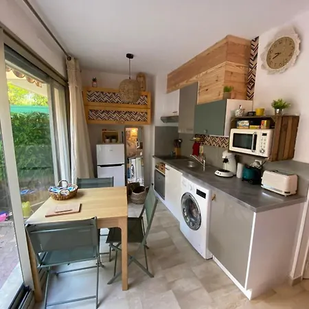 La Beau'm Les Pins Centre 200m De La Terrasse Et Jardin ジュアン・レ・パン